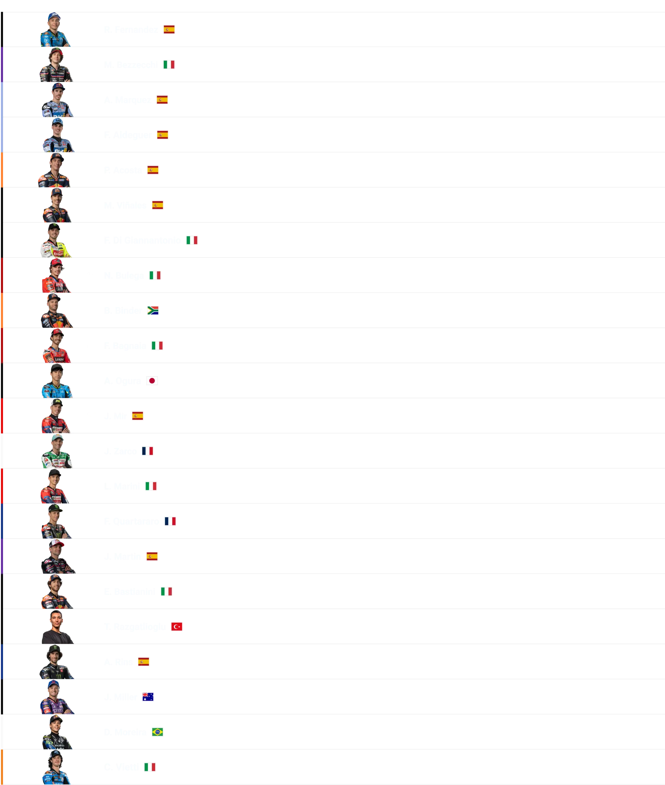 Convenient tournament calendar and statistics